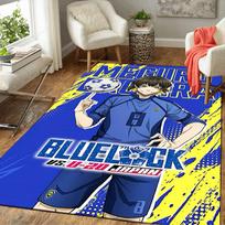 1pc Blue Lock U Japan Match Rug, Office Carpet Indoor Outdoor Entrance Doormat, Non-Slip Soft And Comfortable, Living Room. Q714013 40cm x 60cm