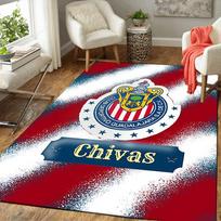 1pc Chivas Soccer Team Crest Rug, Office Carpet Indoor Outdoor Entrance Doormat, Non-Slip Soft And Comfortable, Living Room. Q714053 40cm x 60cm