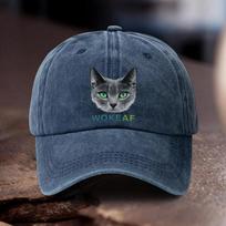 pc Adjustable Hat with Woke AF Printed Pattern Unisex Outdoor Sporty Style Ideal Gift for Weddings Parties Birthdays Rac 1pc