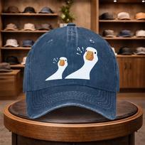Untitled Goose Game Printed Baseball Cap Casual Snapback Hat Fashionable Outdoor Adjustable Cap Suitable for All Seasons I 1pc