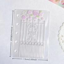 PVC Binder Journal 5 Hole Loose Leaf Notebook Durable DIY Scrapbook Journal  Students M5 White Divider