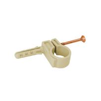Iclm uchwyt plastik bezowy do rur pp 25-27mm 4 szt