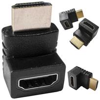 Adapter kątowy hdmi 90° żeńskie - hdmi męskie końcówka przejściówka 270°