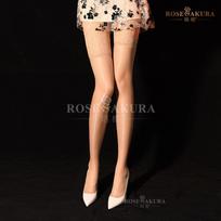 Aurora Ultra Wide Rouge Silicone Stockings Oil Bright Sexy Stockings Silk Oil Glow Non-Slip 8281 one size