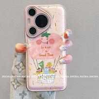 Full Coverage Silicone Phone Case Pura 70 Pro P60 With Cartoon Tomato Hot Air Balloon Design Anti Drop Protection Huawei Pura 70