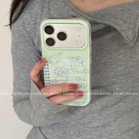 Silicone Phone Case IPhone 17 Pro Max 16 15 With Cute Cat Notebook Design Full Coverage Shockproof Protective Cover iPhone 17