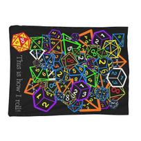 D&D (Dungeons And Dragons) This Is How I Roll Blankets Soft Flannel Throw Blanket Bedding for Bed Living room Picnic Travel Size: 75*100cm, Weight: 230 GSM