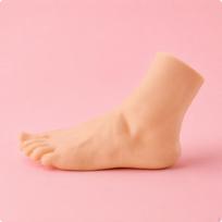 Realistic Foot Model Rigid Construction PVC Matte Finish for Shoe Fitting Female Left Female Left Foot