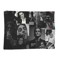 Damiano David Maneskin Music Band Photo Travel Blanket Soft Warm Flannel Throw Blanket Cover for Living room Picnic Home Couch Size: 75*100cm, Weight: 230 GSM