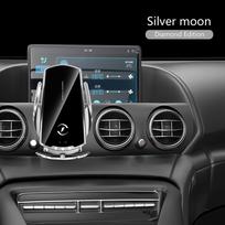 Magnetic 15w Charging Car Holder Foriphone 11 Pro 11 Max Smart Clamping Qi Wireless Charger Air Vent Mount Universal For Phones as picture sidabras