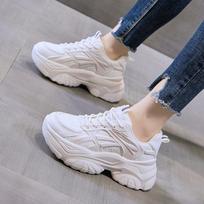 Spring New Sports Shoes Children Students Raise the Bottom Street Shooting Ladies Leisure Sports Dad Shoes Wholesale 35