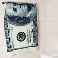 100 Dollar Bill mikropluošto vonia ir paplūdimio rankšluostis