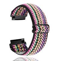 Compatible Huawei Watch Fit 2 Braided Elastic Nylon Strap with Plastic Connector 22MM Buckle