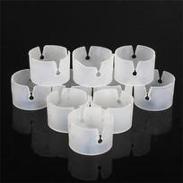 50PCS White Balloon Arch Stand Connectors Clip Ring Buckle Wedding Birthday Decor Balloon Fix Clips AVE