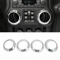 Air Conditioner Cover for 07-10 JK JKU Jeep Wrangler Interior Accessories Chrome