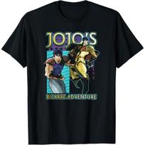 JoJo Keisti Nuotykiai Phantom Blood Jonathan Joestar Pozos Marškinėliai S juoda