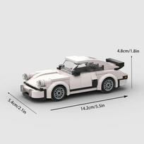 MOC Rally Racing Car Model, City Vehicle Building Set, Creative Garage Toys, Toy Assembly Vehicle Loved by Boys