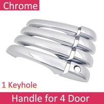 for Chrysler Town & country Voyager Dodge Caravan VW  Routan Ram C/V 2008~2016 Chrome Door Handle Cover Refit Car Accessories No Buttons 4 Door