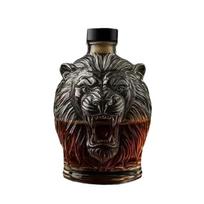 Luxurious Glass Lions Shape Drinking Vessel Party Drink Dispenser Great For Home Use Pubs And As A Creative Present 1 black