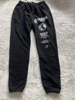Gym Uk Shark Fitness Loose Fit Sports Pants Pure Cotton Terry Breathable Comfortable Cuffed Pants European and American Sizes S, 80KG juoda