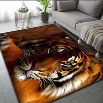 Ypač didelis tigro grindų kilimėlis Realistiškas 3D tigro atspaudas Kilimėlis svetainei, miegamajam, biurui, patalpų kilimėlis Modernus namų dekoras 40X60CM