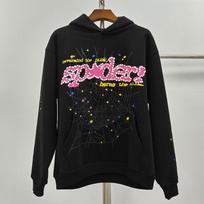 Europos ir Amerikos madingas prekės ženklas Sp5der voratinklio rašto su gobtuvu megztinis vyrams ir moterims laisvas sunkus vilnos hiphopo poros hoodie S