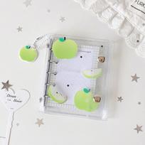 Colorful Transparent Binder Loose Cover Journal Sketchbook Office Supplies Accessories A2
