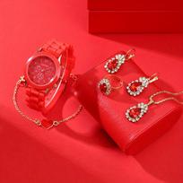 6-Piece Set Ladies Watch Fashion Ladies Watch watch + bracelet + jewelry set