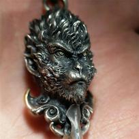 Retro Black Wukong Myth Pendant Necklaces Fashion Jewelry Chokers Chain Necklaces Game Peripherals Collection Accessories Gifts onesize