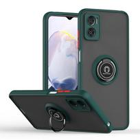 Skirta Motorola E22 E22i dėklas Atsparus smūgiams Matinis Kietas PC šarvuotas dėklas Skirta Moto E 22 E13 E20 E40 Magnetinis laikiklis Stovas Žiedas Galinis dangtelis Motorola Moto E22