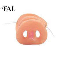 Festival Masquerade Prop Realistic Pig Nose, Soft Snout Nose Masque with Elastic Kids Adults Costume Band, Animal Accessories for Halloween One Size 1pc