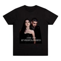Camiseta Negra Jisoo Zayn Eyes Closed XXXL