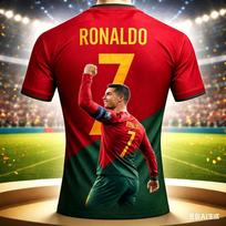 Madingas Ronaldo vasaros 3D spaudinio vaikiškas komplektas Futbolo marškinėliai Greitai džiūstantys Patogūs Tinka kasdieniam dėvėjimui S black