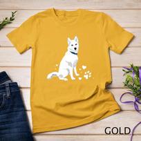 cute white Siberian Husky - sweet white Snow dog T-Shirt Unisex T-shirt 3 S