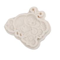 Cartoon Ladybug Flower Silicone Mold Diy Fondant Cake Decorating Tool Sugarcraft Chocolate Resin Clay Candle Mold Baking Tools pilka spalva
