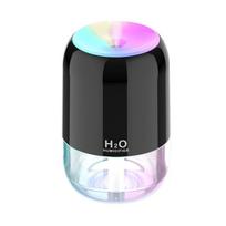 USB oro drėkintuvas su LED šviesos aromato difuzoriumi oro valytuvas Mist Maker oro gaiviklis miegamajam namų automobilių biurui juoda