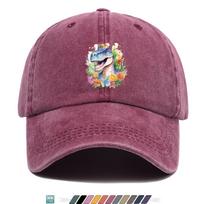 pc Beautiful And Lovely Velociraptor Pattern Design Printed Baseball Cap Trucker Hat Comfortable Breathable Fashionable Cartoon 1pc