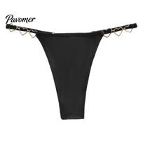Women Seamless Thong G-String Thong, Low Rise Panties with Shiny Strap & Heart Ring Ring, Stretch Breathable No Show T-back Underwear for Ladies XXXL juoda