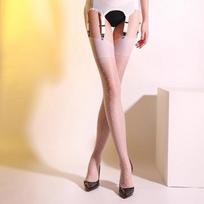 No Elasticity Design Thigh High Stockings With Polka Dot Ladies Retro 100% Nylon Sheer Stockings Sexy Lingerie Medias For Garter One Size