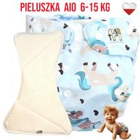 Pieluszka wielorazowa aio kieszonka bambus jednorozce mietowe nappime