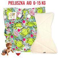 Pieluszka wielorazowa aio kieszonka bambus żaby  nappime