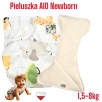 Pieluszka wielorazowa aio newborn kieszonka bambus safari nappime