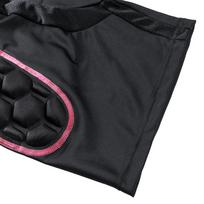 Honeycomb Padding Hip Protector Shorts Spandex Fabric Outdoor Padded Protective Shorts  Skiing Pink trim S