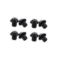 8/20 vnt. Guminės dujinės viryklės kojelės Juodi kaitlentės grotelių padėkliukai Kaitlentės atsarginės dalys 8Pcs black