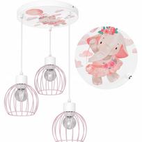 Dziecięca lampa sufitowa wisząca słonik led polska lampa e27 polska lampa