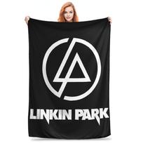 Flannel Throw Blanket L-Linkin Rock Park Warm Plush Blankets Soft Bedding for Bed Living room Home Picnic Couch Size: 75*100cm, Weight: 230 GSM