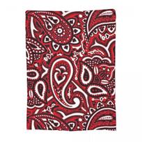 Classic Paisley Bandana Blankets Flannel Throw Blanket Multi-function Throw Blankets for Couch Bedding Outdoor Throws Bedspread Size: 75*100cm, Weight: 230 GSM