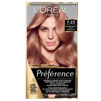 Loreal preference farba do włosów - 7.23 bali blond opalizująco-złocisty (2x60ml, 54ml)