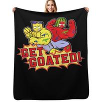 sunny and melon merch Throw Blanket Cozy Throw Blanket Birthday Gift for Him Her Size: 75*100cm, Weight: 230 GSM