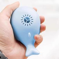 Electric Whale Floating Ball Toy Interactive Smooth Edges 4.3x2.7x2inch for Pet Entertainment USB mėlyna